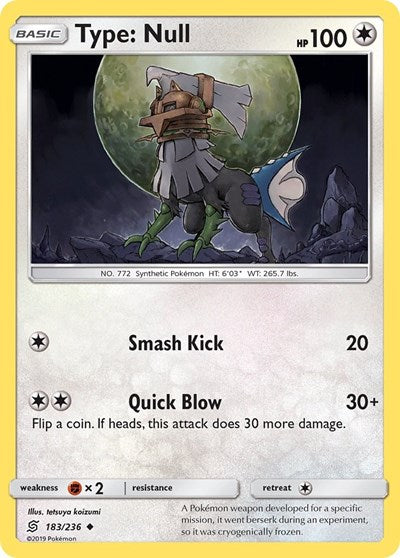 Type: Null (SM - Unified Minds) Near Mint