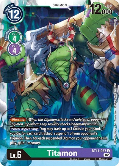 Titamon (Dimensional Phase) Near Mint - Nick Nack's Full Frontal Attack