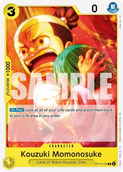 Kouzuki Momonosuke (Carrying On His Will) Near Mint - Nick Nack's Full Frontal Attack