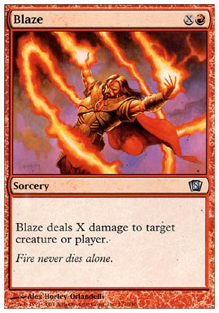 Blaze (8th Edition) Near Mint - Nick Nack's Full Frontal Attack