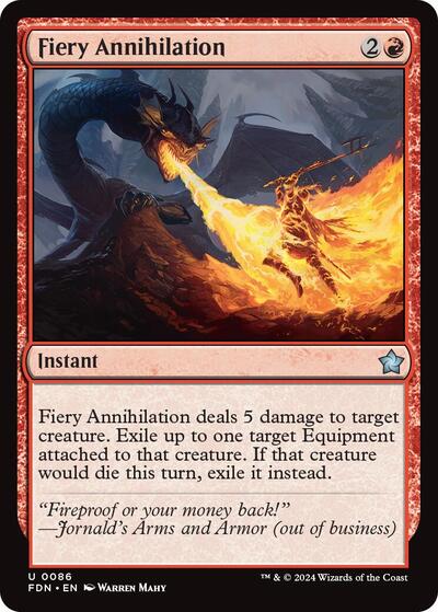 Fiery Annihilation (Foundations) Near Mint - Nick Nack's Full Frontal Attack
