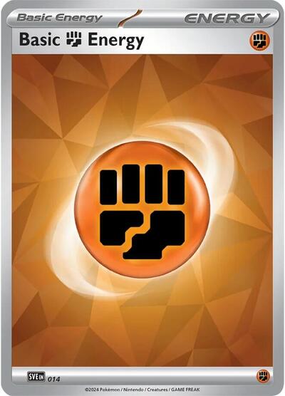 Basic Fighting Energy - 014 (SVE: Scarlet & Violet Energies) Near Mint