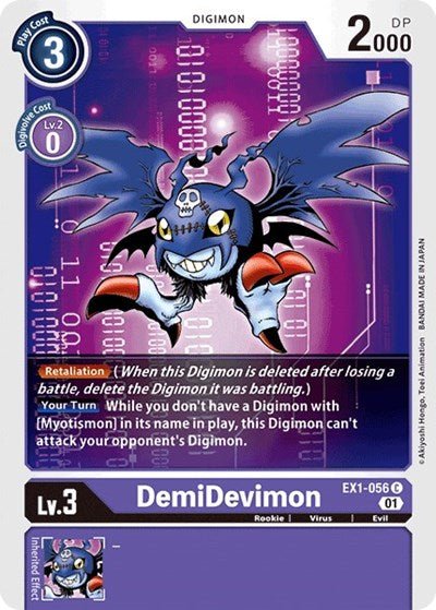 DemiDevimon (Classic Collection) Near Mint - Nick Nack's Full Frontal Attack
