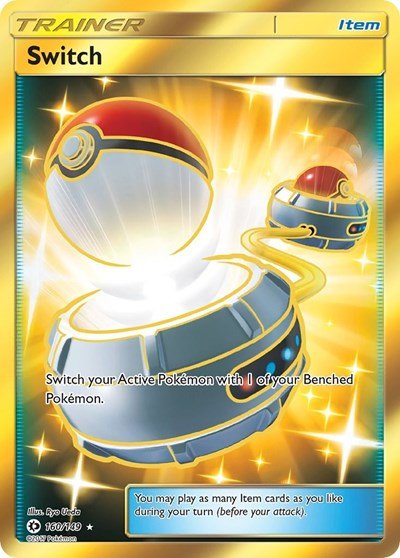 Switch (Secret) (SM Base Set) Near Mint Holofoil - Nick Nack's Full Frontal Attack