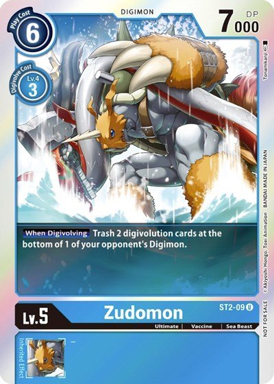 Zudomon (Official Tournament Pack Vol. 6) (Starter Deck 02: Cocytus Blue) Near Mint Foil - Nick Nack's Full Frontal Attack