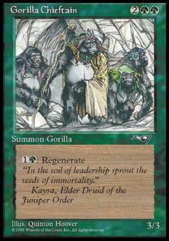 Gorilla Chieftain (4 Gorillas) (Alliances) Light Play - Nick Nack's Full Frontal Attack