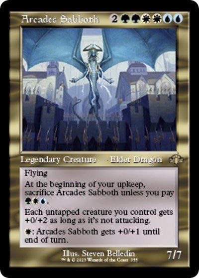 Arcades Sabboth (Retro Frame) (Dominaria Remastered) Near Mint - Nick Nack's Full Frontal Attack