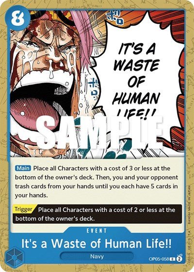 It's a Waste of Human Life!! (Awakening of the New Era) Near Mint - Nick Nack's Full Frontal Attack