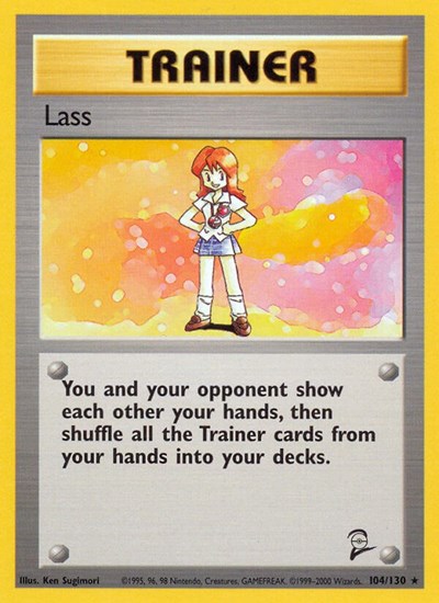 Lass (Base Set 2) Medium Play
