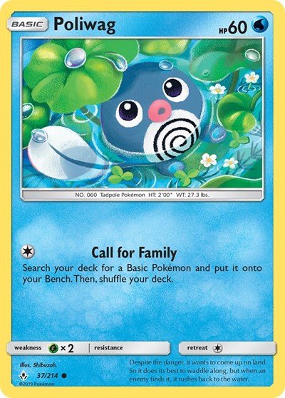 Poliwag (37) (SM - Unbroken Bonds) Near Mint - Nick Nack's Full Frontal Attack