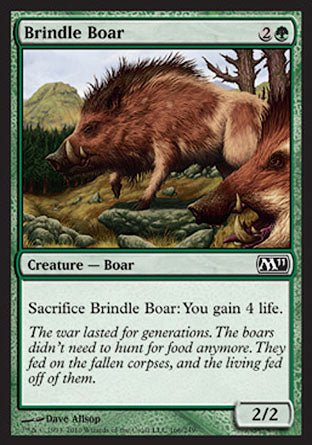 Brindle Boar (Magic 2011 Core Set) Near Mint - Nick Nack's Full Frontal Attack