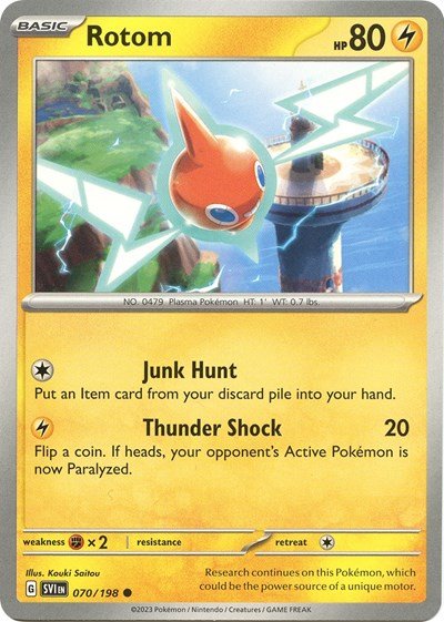 Rotom - 070 (Scarlet and Violet: Base Set) Near Mint - Nick Nack's Full Frontal Attack