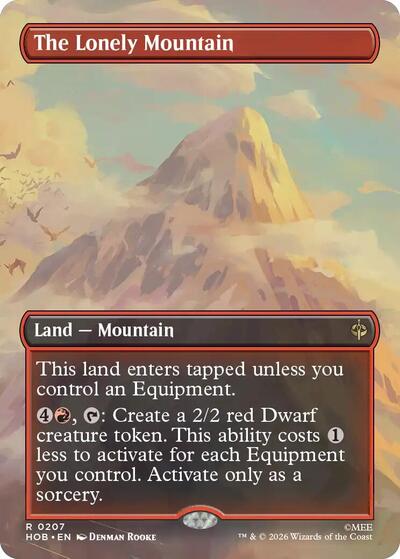The Lonely Mountain (Borderless) (0207) (The Hobbit) Near Mint Foil