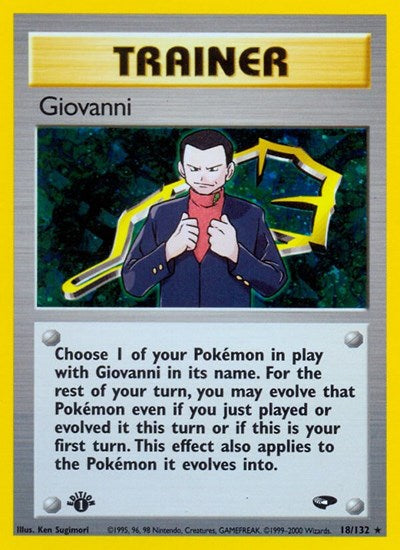 Giovanni (18) (Gym Challenge) Damaged / Poor Holofoil Unlimited