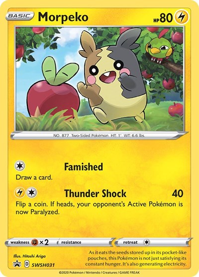 Morpeko - SWSH031 (SWSH: Sword & Shield Promo Cards) Near Mint Holofoil