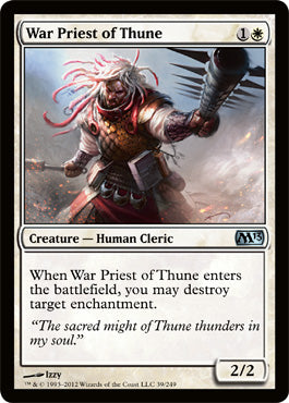 War Priest of Thune (Magic 2013 Core Set) Light Play