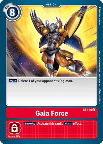 Gaia Force (Starter Deck 01: Gaia Red) Near Mint - Nick Nack's Full Frontal Attack