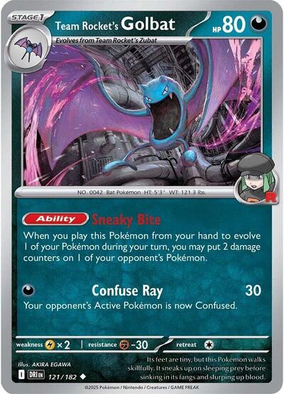 Team Rocket's Golbat (SV10: Destined Rivals) Near Mint - Nick Nack's Full Frontal Attack