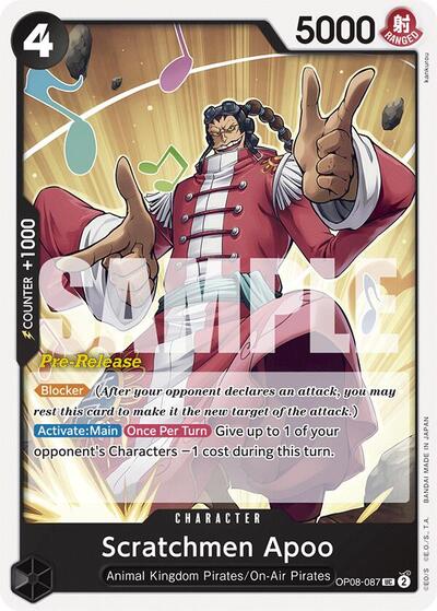 Scratchmen Apoo (Two Legends Pre - Release Cards) Near Mint - Nick Nack's Full Frontal Attack