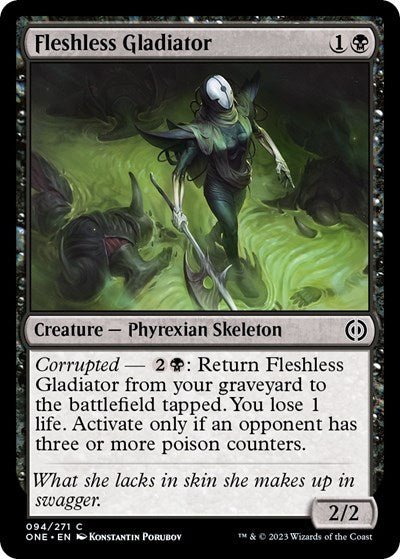 Fleshless Gladiator (Phyrexia: All Will Be One) Near Mint - Nick Nack's Full Frontal Attack