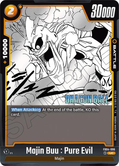 Majin Buu : Pure Evil FB04 - 096 (Manga Booster 01) Near Mint - Nick Nack's Full Frontal Attack