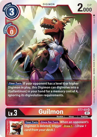 Guilmon (Starter Deck 07: Gallantmon) Near Mint - Nick Nack's Full Frontal Attack