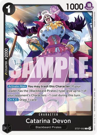 Catarina Devon (Starter Deck 27: BLACK Marshall.D.Teach) Near Mint - Nick Nack's Full Frontal Attack