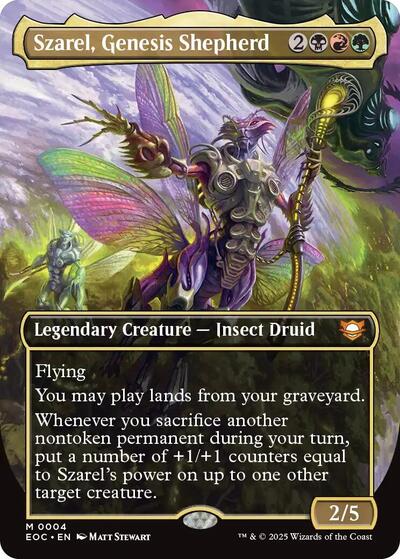 Szarel, Genesis Shepherd (Borderless) (Commander: Edge of Eternities) Near Mint Foil - Nick Nack's Full Frontal Attack