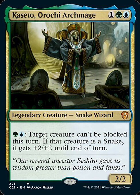 Kaseto, Orochi Archmage (Commander 2021 Strixhaven) Near Mint - Nick Nack's Full Frontal Attack
