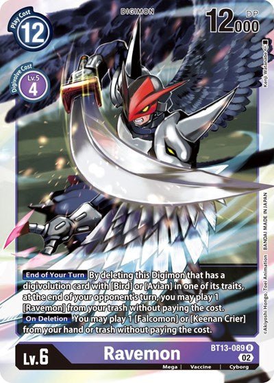 Ravemon (Versus Royal Knights) Near Mint - Nick Nack's Full Frontal Attack