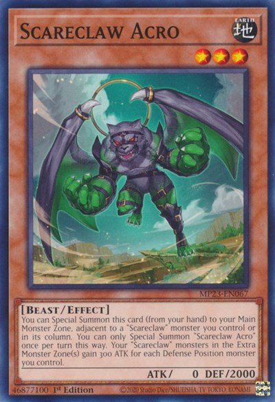 Scareclaw Acro (25th Anniversary Tin: Dueling Heroes Mega Pack) Light Play 1st Edition - Nick Nack's Full Frontal Attack