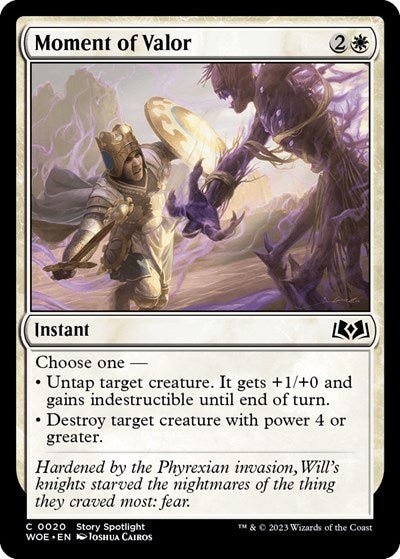 Moment of Valor (Wilds of Eldraine) Near Mint - Nick Nack's Full Frontal Attack