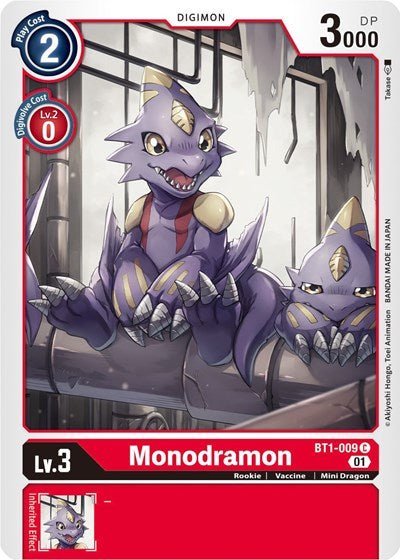 Monodramon BT1 - 009 (Alternate Art) (Starter Deck 07: Gallantmon) Near Mint - Nick Nack's Full Frontal Attack