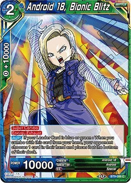 Android 18, Bionic Blitz (Universal Onslaught) Near Mint Foil