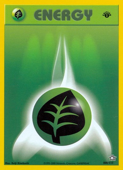 Grass Energy (Neo Genesis) Light Play 1st Edition