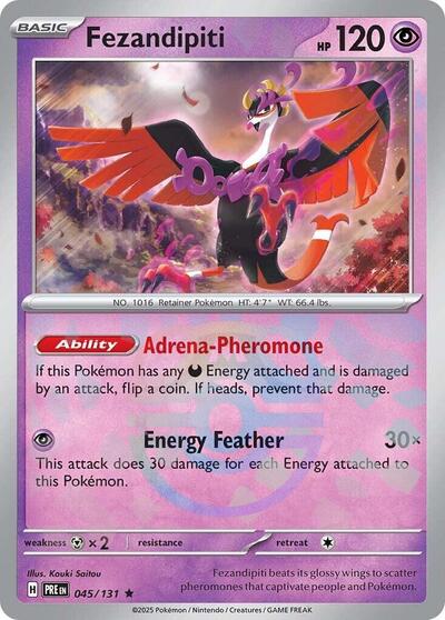 Fezandipiti (Master Ball Pattern) (SV: Prismatic Evolutions) Near Mint Holofoil - Nick Nack's Full Frontal Attack