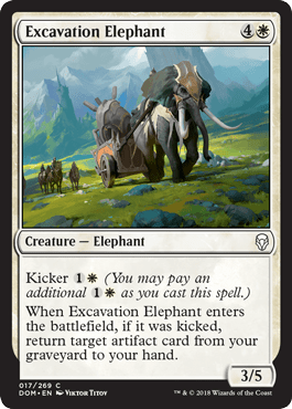 Excavation Elephant (Dominaria) Near Mint - Nick Nack's Full Frontal Attack