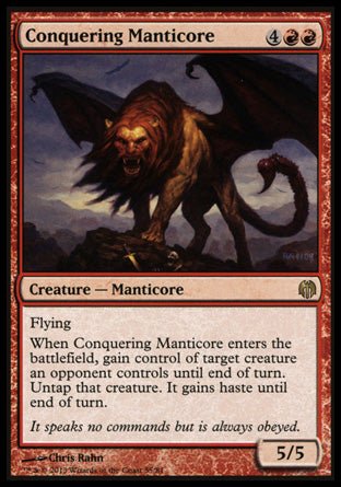 Conquering Manticore (Duel Decks: Heroes vs Monsters) Near Mint - Nick Nack's Full Frontal Attack
