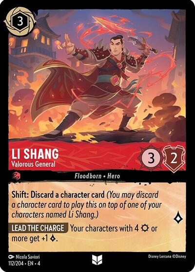 Li Shang - Valorous General (Ursula's Return) Near Mint - Nick Nack's Full Frontal Attack