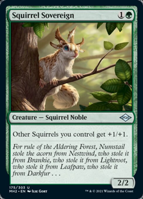 Squirrel Sovereign (Modern Horizons 2) Light Play Foil - Nick Nack's Full Frontal Attack