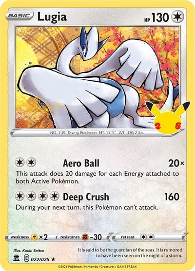 Lugia (Celebrations) Near Mint Holofoil - Nick Nack's Full Frontal Attack