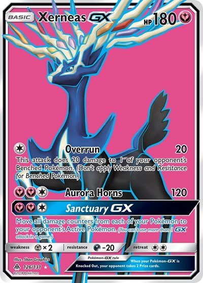 Xerneas GX (Full Art) (SM - Forbidden Light) Near Mint Holofoil - Nick Nack's Full Frontal Attack