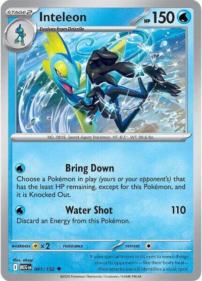 Inteleon - 041 (ME01: Mega Evolution) Near Mint - Nick Nack's Full Frontal Attack