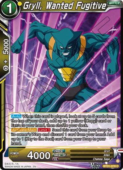 Gryll, Wanted Fugitive (Impact Beyond Dimensions) Near Mint - Nick Nack's Full Frontal Attack