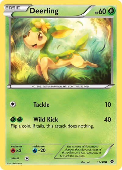 Deerling (Emerging Powers) Damaged / Poor - Nick Nack's Full Frontal Attack