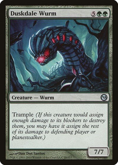 Duskdale Wurm (Duels of the Planeswalkers) Near Mint - Nick Nack's Full Frontal Attack