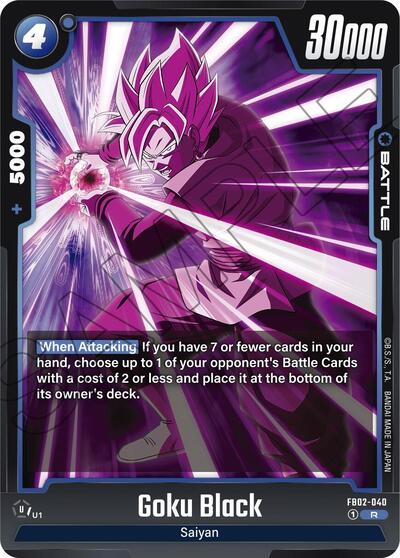 Goku Black FB02-040 (Blazing Aura) Near Mint Holofoil