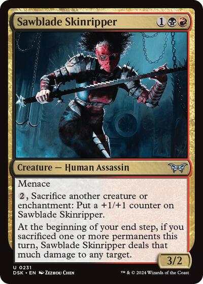 Sawblade Skinripper (Duskmourn: House of Horror) Near Mint