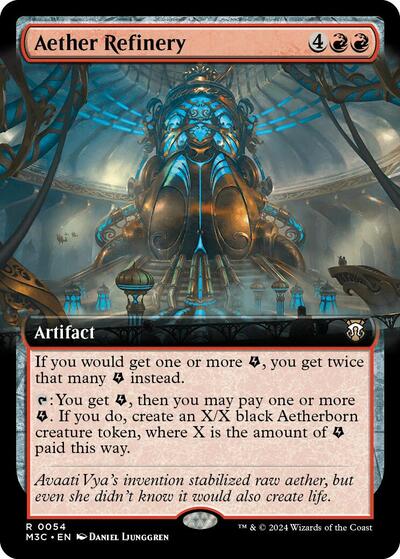 Aether Refinery (Extended Art) (Ripple Foil) (Commander: Modern Horizons 3) Near Mint Foil