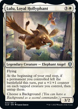 Lulu, Loyal Hollyphant (Commander Legends: Battle for Baldur's Gate) Near Mint - Nick Nack's Full Frontal Attack